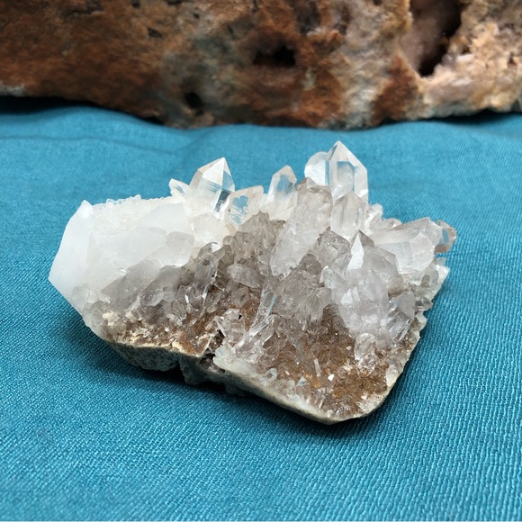 Jewelry - Himalayan Clear Quartz Cluster Specimen on matrix (High Quality)